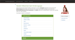 Desktop Screenshot of ernaehrungsquiz.de
